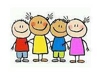 Cartoon of kids holding hands